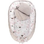 Bomimi HARMO Hnízdečko s polštářkem minkySRDÍČKA šedá – Zboží Dáma