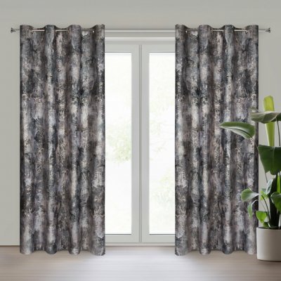EUROFIRANY ZATEMŇOVACÍ ZÁVĚS NA KROUŽCÍCH ESTER 140X250 CM VZOROVANÁ – Hledejceny.cz