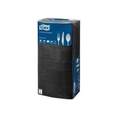 TORK papírové ubrousky 2V černá 200ks 24x24cm – Sleviste.cz