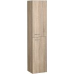 Aqualine ZOJA/KERAMIA FRESH skříňka vysoká 25x140x20cm, dub platin – Zboží Mobilmania