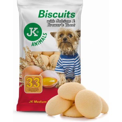 JK ANIMALS Piškoty s vápníkem a piv. kvasnicemi 250 g – Zboží Dáma