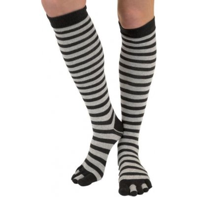 ToeToe KNEE-High prstové podkolenky Černá / Šedá – Hledejceny.cz