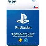 PlayStation Store dárková karta 5000 Kč – Zboží Mobilmania