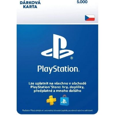 PlayStation Store dárková karta 5000 Kč – Zbozi.Blesk.cz