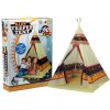 Dětská teepee LEANToys Teepee stan Indiánský + 60 míčků