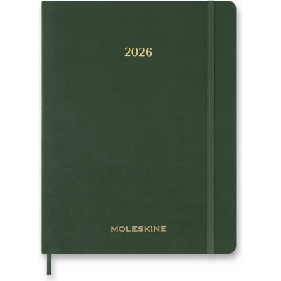 Moleskine Essential Vegea A4 týdenní 2026 tmavě zelený – Zboží Živě