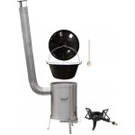 Perfect Home kotlík na guláš smalt 1,2 mm 20 l pokrievka smalt 49 cm kotlina nerez 42 cm LUX KEMPER liatinový plynový horák varič 7 kW vareška 50 cm Smrek – Hledejceny.cz