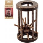 Hlavolam ježek v kleci kovový hnědý 4,5 x 7,5 cm – Zboží Dáma