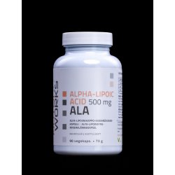 NutriWorks Alpha Lipoic Acid 500mg 90 kapslí