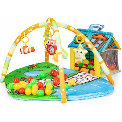 EcoToys Dětská hrací deka Zahrádka s domečkem – Zboží Mobilmania