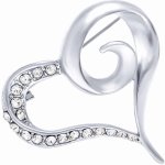 Biju Brož srdce stříbrné 2044-1 9002044-1 – Zboží Dáma