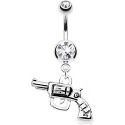 Šperky4U piercing do pupíku revolver WP01309