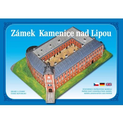 Zámek Kamenice nad Lipou stavebnice papírového modelu – Zboží Dáma