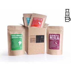 Unique Brands of CoffeeNa aeropress degustační set čerstvě pražených káv 200 g