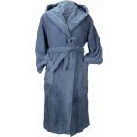 A&R Unisex župan s kapucí jeans blue – Zboží Dáma