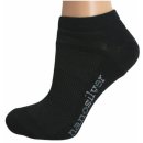 Nanosilver kotníkové tenké ponožky Černá