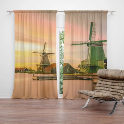 Sablio Závěs Větrné mlýny: 2ks 140x250cm – Hledejceny.cz