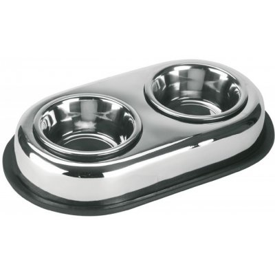 Miska pro psy a kočky dvojitá 2 x 450 ml – Zboží Dáma