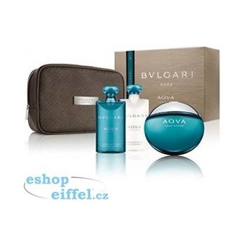 Bvlgari Aqva Pour Homme EDT 100 ml + 75 ml sprchový gel + 75 ml balzám po holení + etue dárková sada