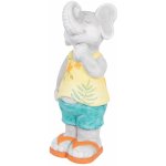 Zahradní soška slon v letním outfitu 38 cm – Zboží Mobilmania