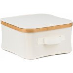 G21 Úložný box 30 x 30 x 15 cm bambusový s víkem béžový – Zboží Dáma