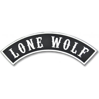 Moto nášivka Lone Wolf Rocker - XXL na záda – Zbozi.Blesk.cz