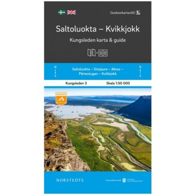 Mapa a průvodce KUNGSLEDEN 3 Saltoluokta - Kvikkjokk 1:50 000