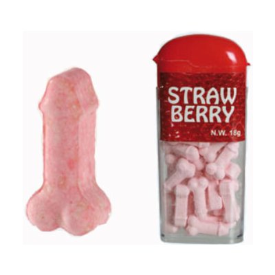 Willy Candy - Bonbony penis jahoda, 18g – Zboží Dáma