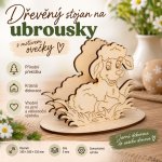 ADVIPO Dřevěný stojan na ubrousky Ovečka 140 × 100 × 110 mm – Hledejceny.cz