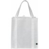 Nákupní taška a košík Grocery nákupní taška zpevněné dno bílá