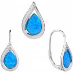 Bealio stříbrná souprava slza modrý opál 03-09829-1204 – Zboží Mobilmania