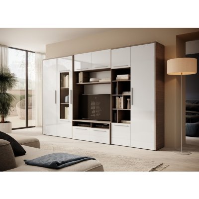 ADRK MARIO 320 OMBD-WS bílá lesk dub mont blanc dark – Zboží Dáma