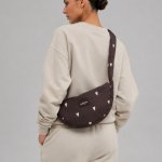 Studio Noos Kabelka Cross Body Mini Puffy Brown Hearts – Zboží Mobilmania