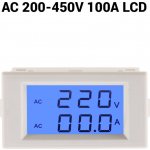 Neven D85-2042A AC 200-450V/100A 2v1 LCD digitální ampérmetr/voltmetr panelový – Zbozi.Blesk.cz