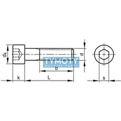 Šroub válcová hlava - inbus DIN 912UNF 3/16x1.1/2" - 12.9 – Zboží Mobilmania