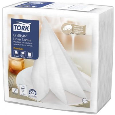 TORK ubrousky textílního charakteru LinStyle Premium bílé 50ks 39x39cm – Zbozi.Blesk.cz