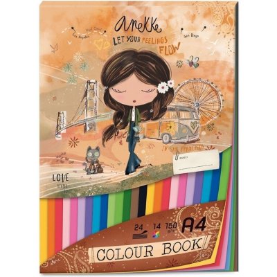 Blok barevných papírů A4 Anekke – Zboží Mobilmania