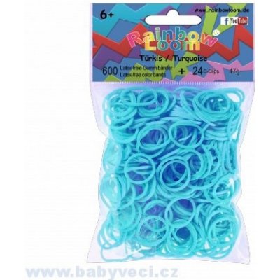 Rainbow Loom ® náhradní gumičky - tyrkys – Zbozi.Blesk.cz