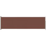 vidaXL Zatahovací boční markýza hnědá 180 x 600 cm – HobbyKompas.cz