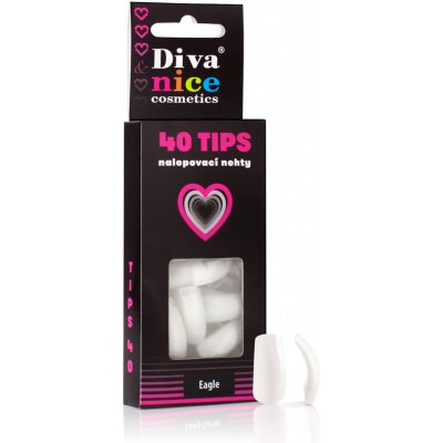 Diva & Nice Cosmetics Nalepovací umělé nehty Eagle TIPS 40 – Zbozi.Blesk.cz