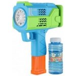 Bublifuk pistole s náplní plast 16cm na baterie v krabičce 18x23x8cm – Sleviste.cz