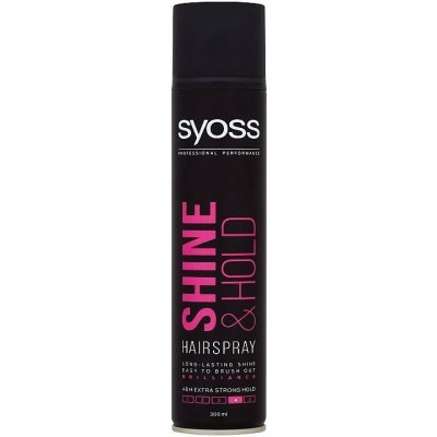 Syoss Shine Hairspray 24h lak pro extra silnou fixaci vlasů s leskem 300 ml