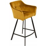 Ainnde LOFT 100 cm tmavě žlutá samet 2 ks – Zboží Dáma