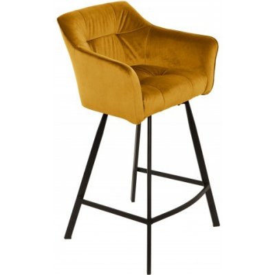 Ainnde LOFT 100 cm tmavě žlutá samet 2 ks – Zboží Dáma