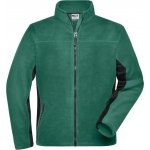 Daiber JN 842 pánská mikrofleecová bunda dark green/black