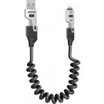 Dudao L20 Pro 4 v 1 USB-A / USB-C Lightning / USB-C černý – Zboží Mobilmania