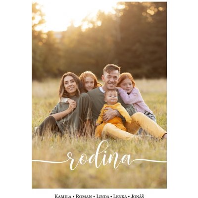 Plakát Vlastní fotografie s textem - rodina – Hledejceny.cz