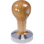 Buna Café Tamper třešeň, lak, nerez mat, plochý 57 mm – Sleviste.cz