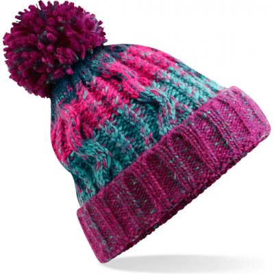 Beechfield s bambulí Corkscrew beanie B486 fuchsiová – Hledejceny.cz
