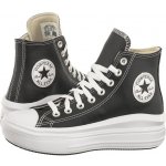 Converse Chuck Taylor All Star Move dámské kožené kotníkové tenisky černé – Hledejceny.cz